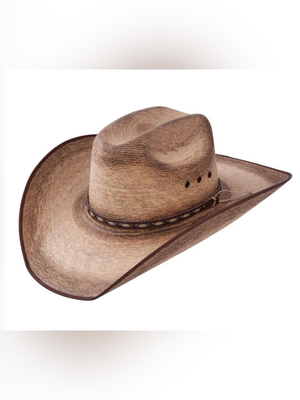 Resistol Jason Aldean Amarillo Sky Straw Cowboy Hat with Braided Band